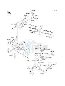 KAF 620 G [MULE 3000] (G6F-G8F) G8F drawing SHIFT LEVER-- S- -