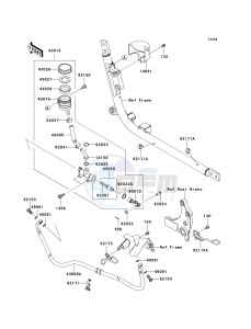 VN 1700 A [VULCAN 1700 VOYAGER] (9FA) A9FA drawing REAR MASTER CYLINDER