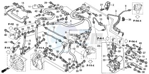 ST1300 drawing FRONT BRAKE HOSE (ST1300A)