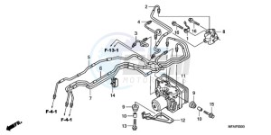 CBF1000S9 France - (F / ABS CMF) drawing ABS MODULATOR