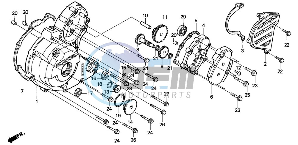 LEFT CRANKCASE COVER