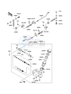 MULE 3010 DIESEL 4x4 KAF950B7F EU drawing Master Cylinder