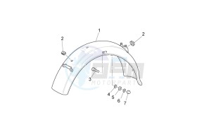 California Black Eagle 1100 drawing Rear mudguard