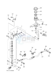 YFZ450R YFZ45YSSH YFZ450R SPECIAL EDITION (BW26) drawing REAR MASTER CYLINDER