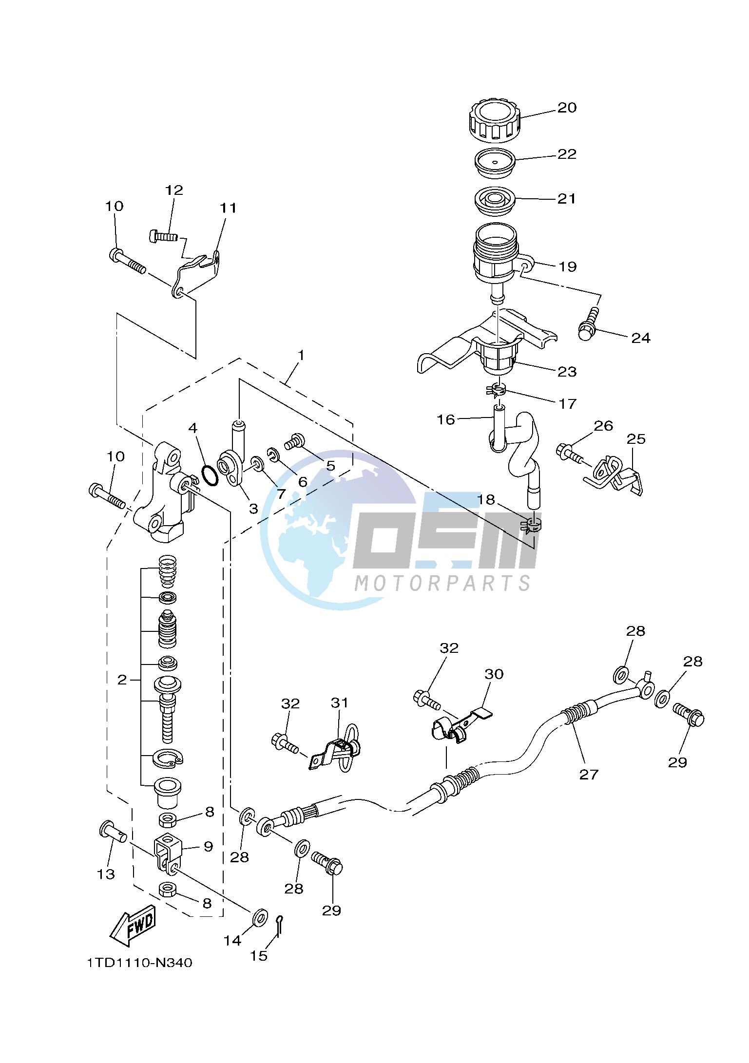 REAR MASTER CYLINDER