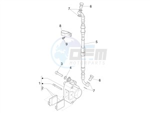 ZIP 50 4T 25 KMH NOABS E4 25kmh (EMEA) drawing Brakes pipes - Calipers