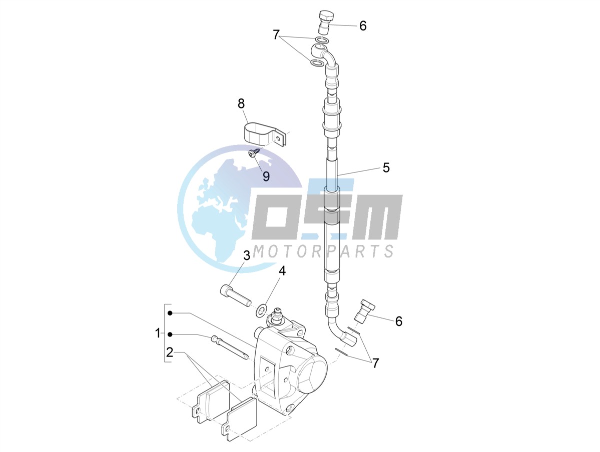 Brakes pipes - Calipers