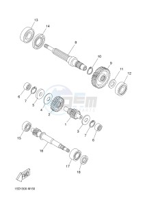 YP400RA X-MAX 400 ABS (1SD2 1SD2 1SD2) drawing TRANSMISSION