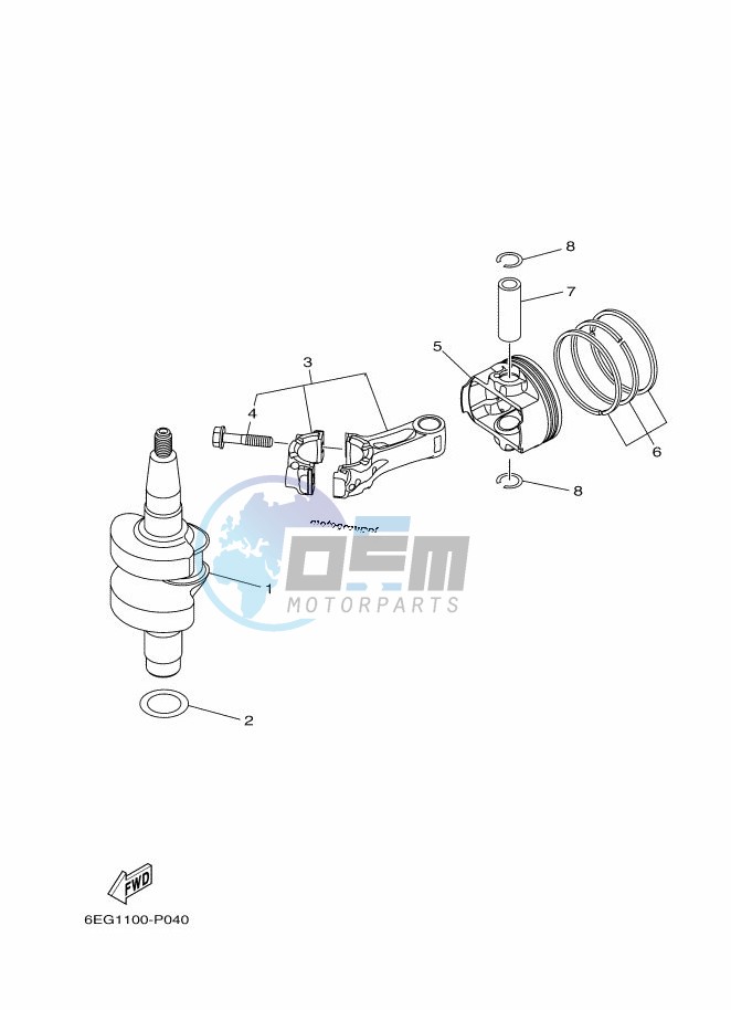 CRANKSHAFT--PISTON