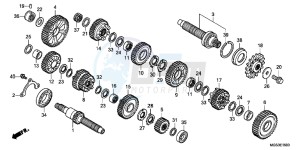 NC700XAC drawing TRANSMISSION ( NC700X/ XA)