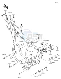 KX65 KX65AJF EU drawing Cylinder Head/Cylinder