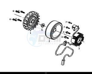 FIDDLE III 50 (25 KM/H) (XA05W5-NL) (E4) (L7-M0) drawing AC GEN. ASSY