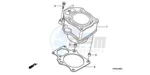 TRX420FPM9 U / 4WD drawing CYLINDER