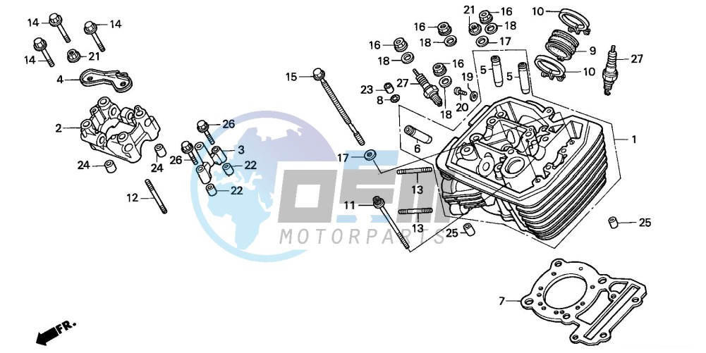 CYLINDER HEAD (FRONT)