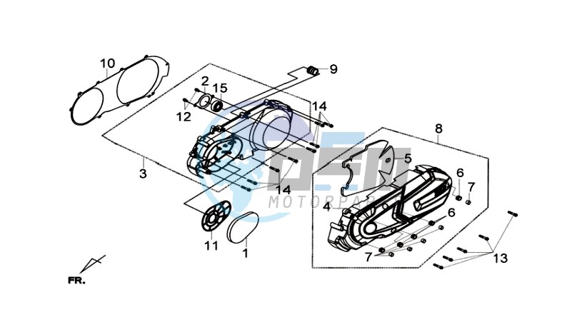 CRANKCASE COVER LEFT