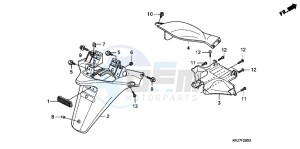 FES125AB S Wing E drawing REAR FENDER