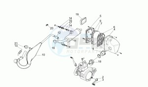 Tuareg Rally 50 drawing Exhaust unit