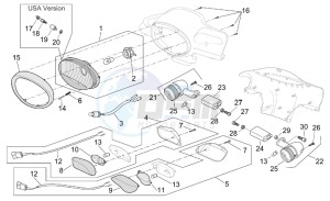 Scarabeo 50 Di-Tech drawing Head lamp