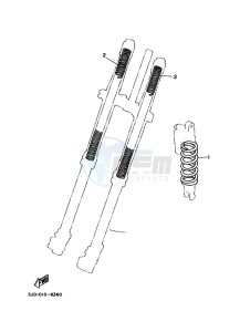 YZ250 (B9U2) drawing ALTERNATE FOR CHASSIS