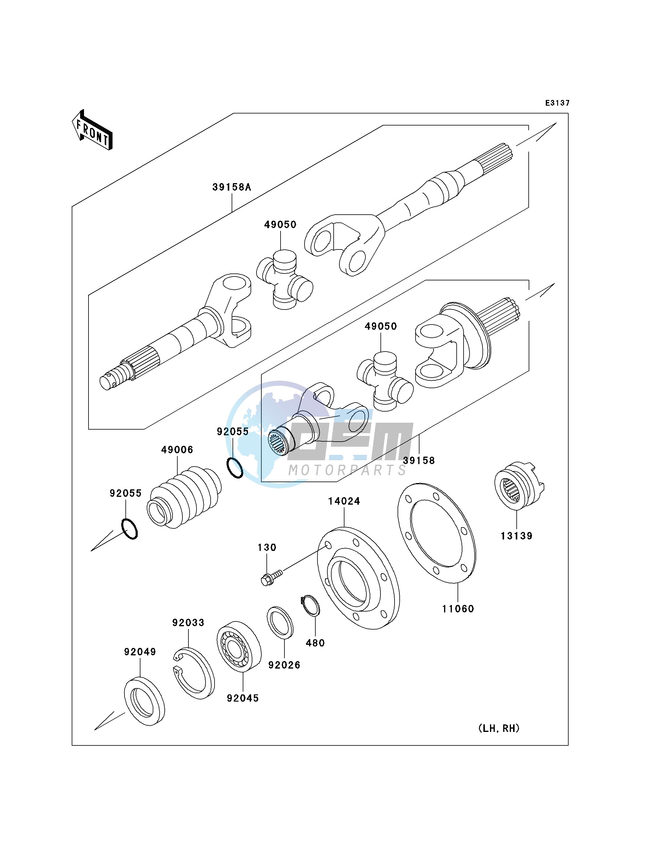 DRIVE SHAFT-REAR