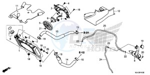 CBR500RAF CBR500R UK - (E) drawing RADIATOR