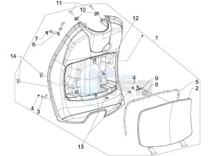 LXV 50 2T drawing Front glovebox - Knee-guard panel