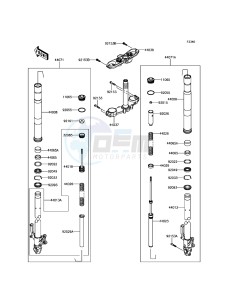 Z800 ZR800EGF UF (UK FA) XX (EU ME A(FRICA) drawing Front Fork