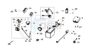 GTS 125I ABS drawing ELECTRONIC PARTS