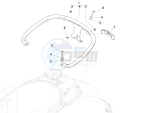 SUPER GTS 125 4T 3V IGET ABS E3 (APAC) drawing Rear luggage rack