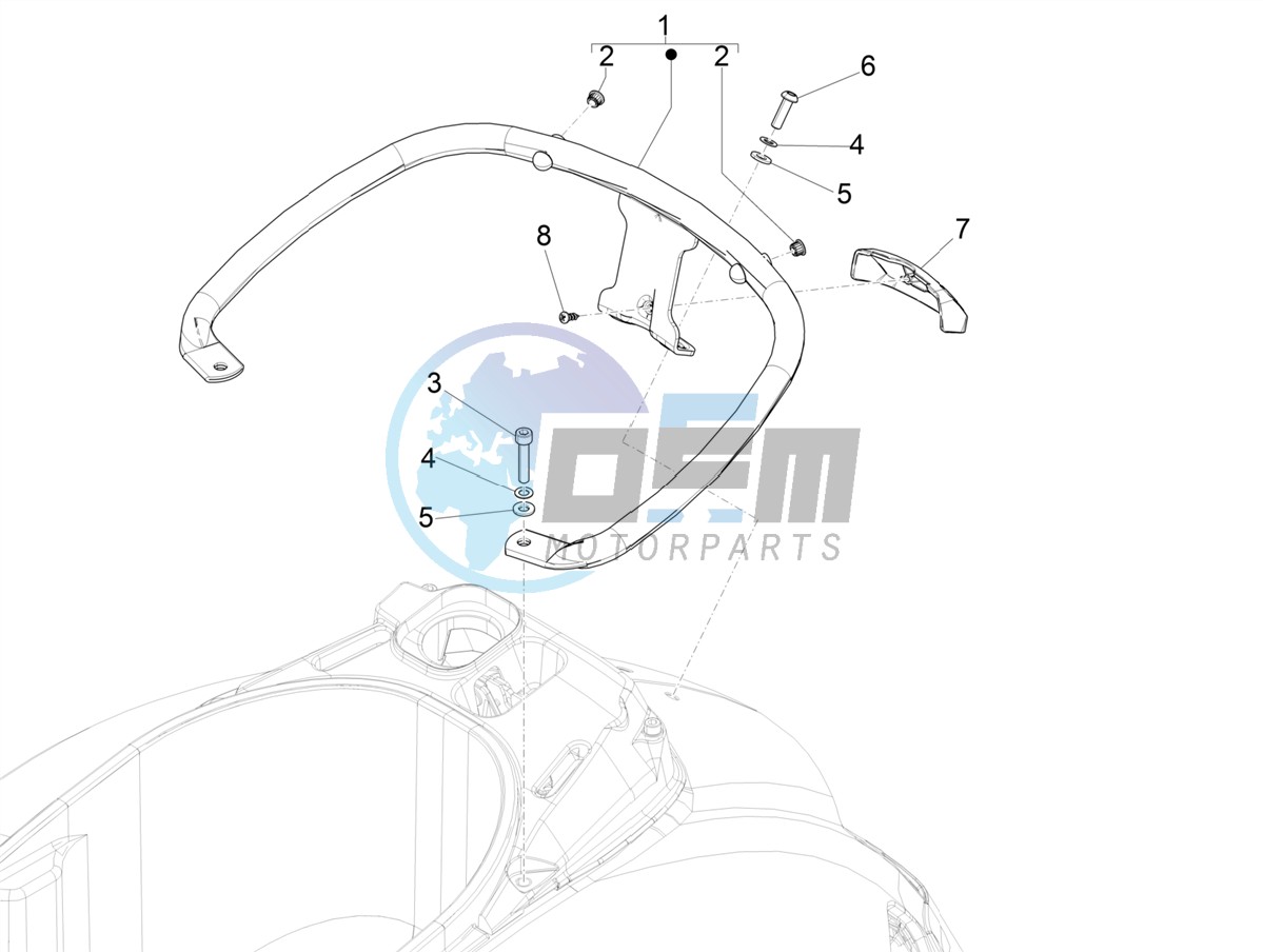 Rear luggage rack