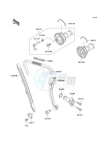 KX 250 T [KX250F] (TF) T6F drawing CAMSHAFT-- S- -_TENSIONER