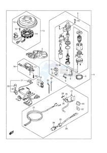 DF 9.9A drawing Starting Motor w/Manual Starter