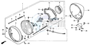 VT1100D2 drawing HEADLIGHT