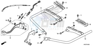 TRX420FE1G TRX420 Europe Direct - (ED) drawing PEDAL/STEP