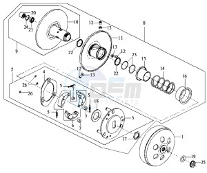 JOYRIDE 200 E2 - 2004 drawing CLUTCH