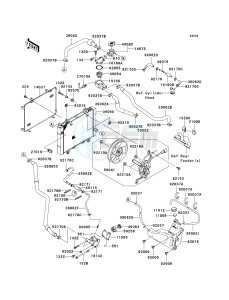 KVF 650 D ([BRUTE FORCE 650 4X4] (D6F-D9F) D7F drawing RADIATOR