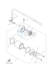 YFM700FWB YFM70KDXG KODIAK 700 (B163) drawing STARTING MOTOR