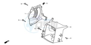 PK50SM drawing SHROUD/FAN COVER