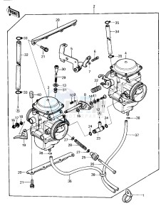 KZ 440 A [LTD] (A1) [LTD] drawing CARBURETOR ASSY -- 80 A1- -