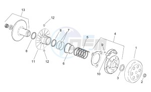 Leonardo 250 (eng. Yamaha) drawing Clutch