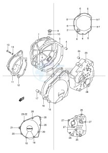 GSF600 (E2) Bandit drawing CRANKCASE COVER