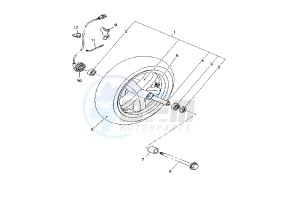 YP R X-MAX 250 drawing FRONT WHEEL