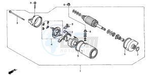 CBF600N drawing STARTING MOTOR