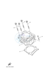 YXR700F YXR7FSPB RHINO 700 SPORTS EDITION (1RB9 1RBA 1RBB) drawing CYLINDER