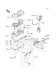 VN 1600 B [VULCAN 1600 MEAN STREAK] (B6F-B8FA) B8FA drawing METER-- S- -