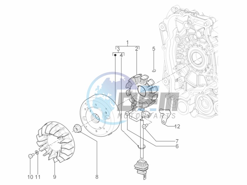 Flywheel magneto