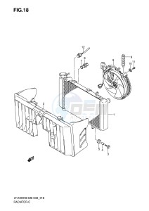 LT-Z400 (E28-E33) drawing RADIATOR