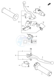 GZ125 (P19) drawing HANDLE LEVER (MODEL K2)