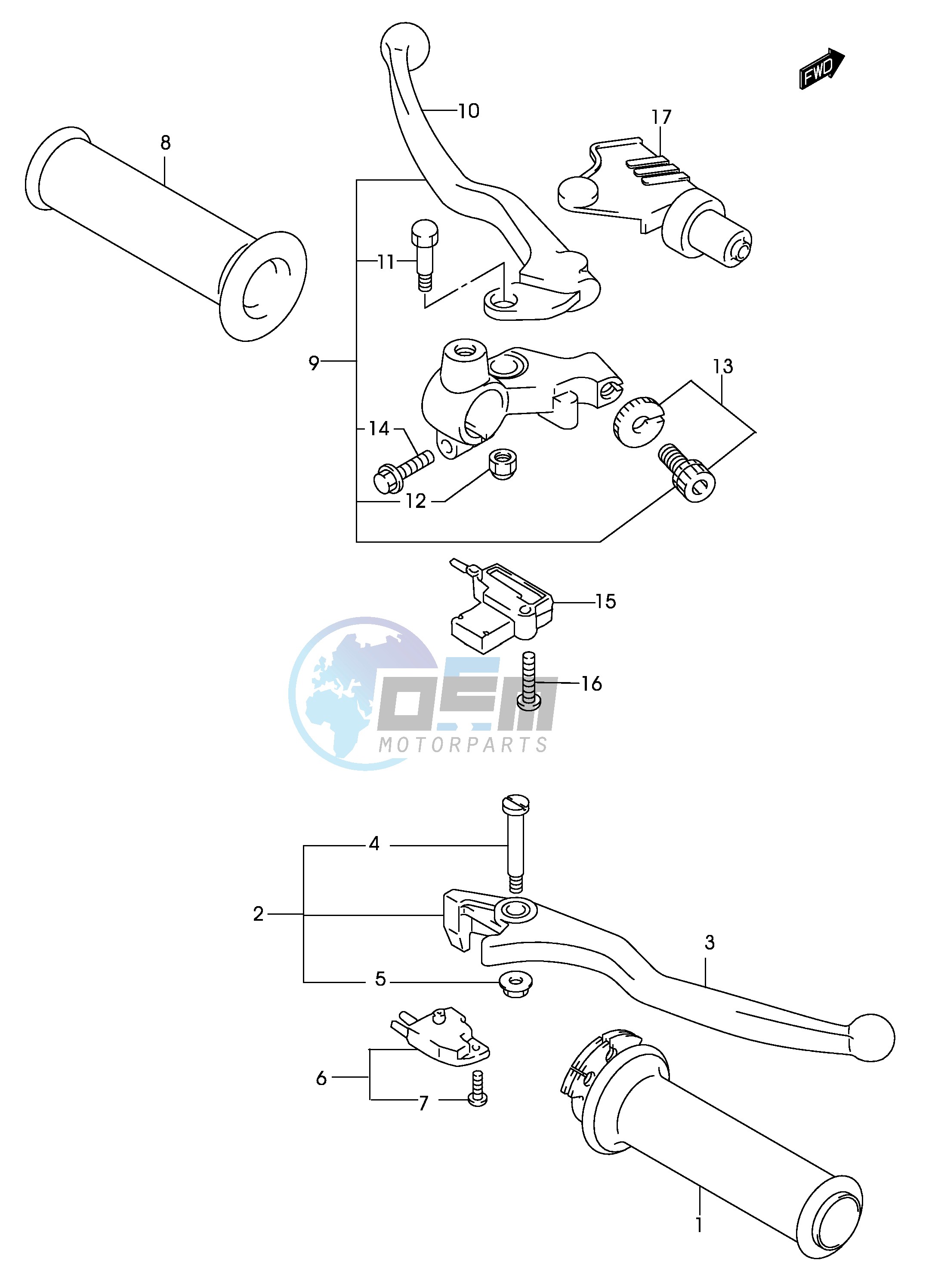 HANDLE LEVER (MODEL K2)