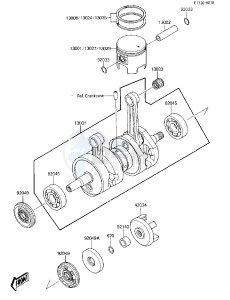 JS 650 A [650 SX] (A1) [650 SX] drawing CRANKSHAFT_PISTON